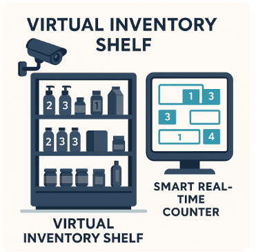 Virtual Shelf That Counts Inventory for You